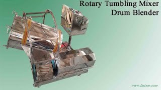 Rotary Drum Blender with Tumbling principle mixer machine offer for sale