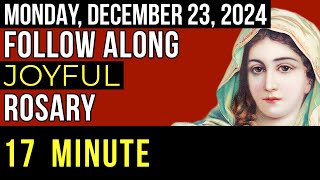 WATCH - FOLLOW ALONG VISUAL ROSARY for MONDAY, DECEMBER 23, 2024 - NEW YEARS DELIGHT