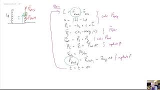 Chapter 2: iterative calculation of vertical spring-mass oscillation