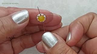 Garden Glow, Flower Earrings/Pendant/How to make beaded jewellery/Diy Tutorial