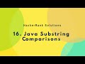16. Strings - Java Substring Comparisons | (Hindi)