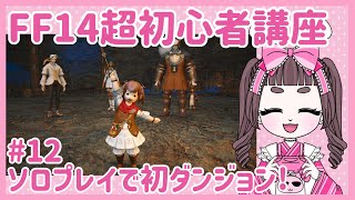 【FF14】#12☆ソロプレイで初ダンジョン！【超初心者講座】