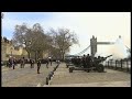 Gun salutes to mark Queen Elizabeth II's Platinum Jubilee (UK) - BBC News - 7th February 2022