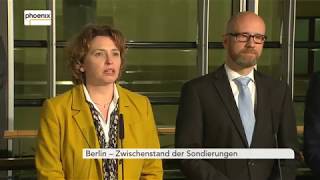 Sondierungsgespräche: Zwischenstand der Jamaika-Verhandlungen am 30.10.17