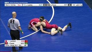 2017 NCAA Wrestling 125lbs: Sean Fausz (NC State) vs Tim Lambert (Nebraska)
