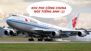 [P3D ATC] KHI PHI CÔNG TRUNG QUỐC TRỔ TÀI TIẾNG ANH | BOEING 747 | TAIMODELS