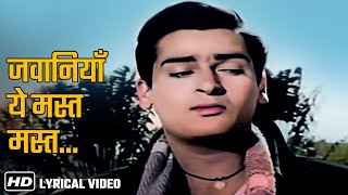 Jawaniyan Yeh Mast Mast Bin Piye Lyrical Song | Tumsa Nahi Dekha | Mohd Rafi & Shammi Kapoor Special