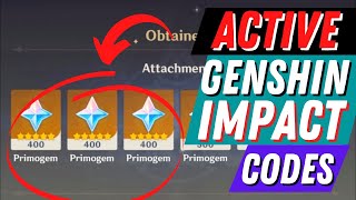 3.1 GENSHIN IMPACT ACTIVE CODES!!!!! | Genshin Impact #genshinimpact