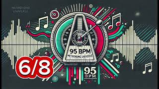 95 BPM Metronome - 6/8 Time. Perfect for Practice