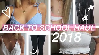 Back to School TRY-ON HAUL 2018 ft Princess Polly