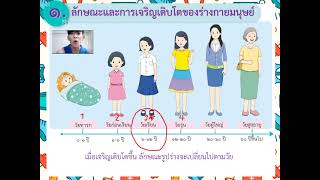 วิชาสุขศึกษาและพลศึกษา ป.3 เรื่องช่วงวัยของชีวิตมนุษย์