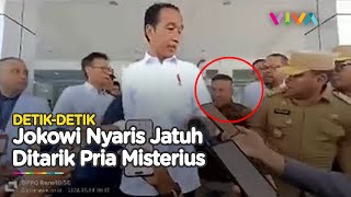 Sosok Pria Misterius Terobos Ring 1 Tarik Tangan Jokowi Ternyata..