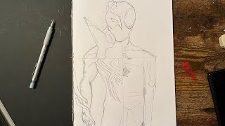 How to Draw Spiderman Across the Spiderverse 4 characters in 1 Tutorial