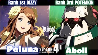 GGST➤Rank 1st DIZZY / ディズィー [ Peluna ] vs Rank 3rd POTEMKIN / ポチョムキン [ Aboii ]Guilty Gear Strive