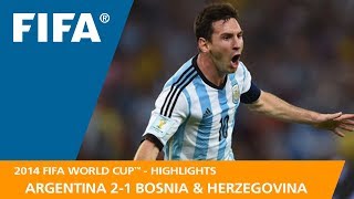 Argentina v Bosnia & Herzegovina | 2014 FIFA World Cup | Match Highlights