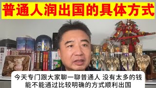 翟山鹰：普通中国人润出国的具体方式