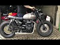 Custom Build Triumph T100 Fat Boy | Walk around & Exhaust Sound