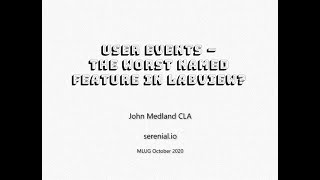 User Events: The WORST named feature in LabVIEW??? - John Medland