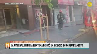 La Paternal: una falla eléctrica desató un incendio en un departamento │N12:30│ 23-12-24