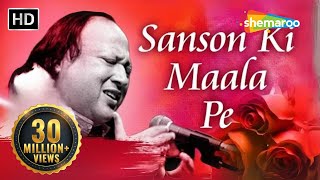 Sanson Ki Mala Pe Original Song by Nusrat Fateh Ali Khan | Video Song With Lyrics | Sad Song