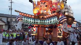 住吉神社祭典2018　千秋楽　山八組宮入