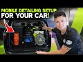 Making a Mobile Car Detailing Setup using a Car / It's actually better than a van