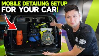 Making a Mobile Car Detailing Setup using a Car / It's actually better than a van