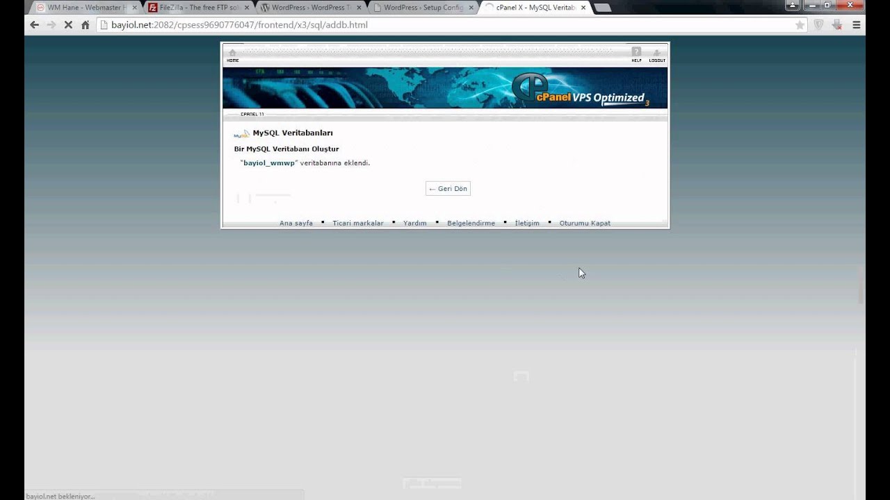 Wordpress Kurulumu Youtube Wordpress Kurulumu Youtube
