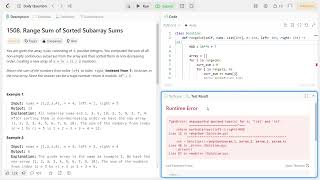Leetcode 1508 - Range Sum of Sorted Subarray Sums - Python