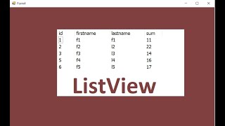 Programming with visual Basic. net: retrieve data from access database and display in listview