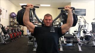 190kg Shoulder Press - by Benedikt Hülsbusch