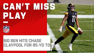 Big Ben Bombs 85-Yd TD to Chase Claypool!