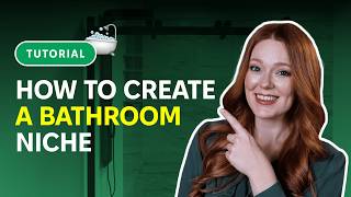 How to create a niche in bathroom | Tutorial | Planner 5D