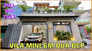 Bán nhà Gò Vấp |ĐÃ BÁN] Vila mini 2 lầu rộng 6m 3 sân thượng thoáng mát tặng full nội thất