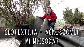 Geotextilia - Agroszövet: mi micsoda?