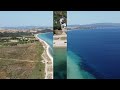 xiropotamos beach halkidiki from above i Παραλία Ξηροπόταμος Χαλκιδική από ψηλά Ι drone 4k footage