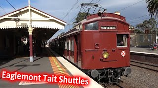 Red Rattlers on the Hurstbridge Line; Eaglemont Tait Shuttles