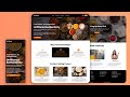 Create Responsive Food Website Using React JS And Tailwind CSS | React Website tutorial 2025