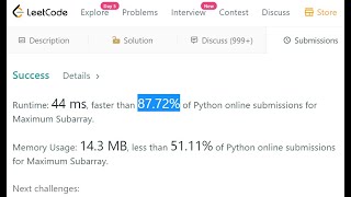 Leetcode 53. Maximum Subarray | 1 of Amazon's Favourite Interview Questions | Python | FAANG Coding
