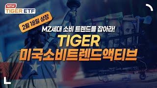 2월 18일 상장, 전 세계에서 가장 크고 견고한 미국 소비 시장에 투자하는 TIGER 미국소비트렌드액티브 ETF 🐯 NEW ETF 🐯 / TIGER ETF