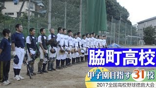 2017甲子園目指す31校　脇町高校野球部