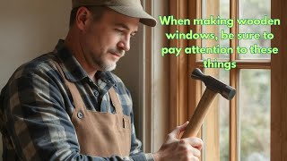 Wooden window | How to make | Important factors