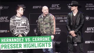 Donald Cerrone vs. Alex Hernandez: Press Conference Back & Forth Highlights | UFC on ESPN+1