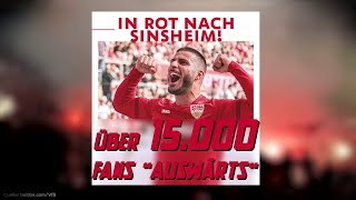 VfB Stuttgart Fan-Invasion ⚪🔴 15.000 Fans "auswärts" in Hoffenheim 💪 Einheizer - kurz & knackig 😎