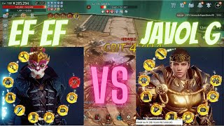 MIR4  LVL 138 LANCER ( EFEF ) VS ( JAVOL G) -ESCOBAR LVL142 WARRIOR #mir4 #mir4global #nft