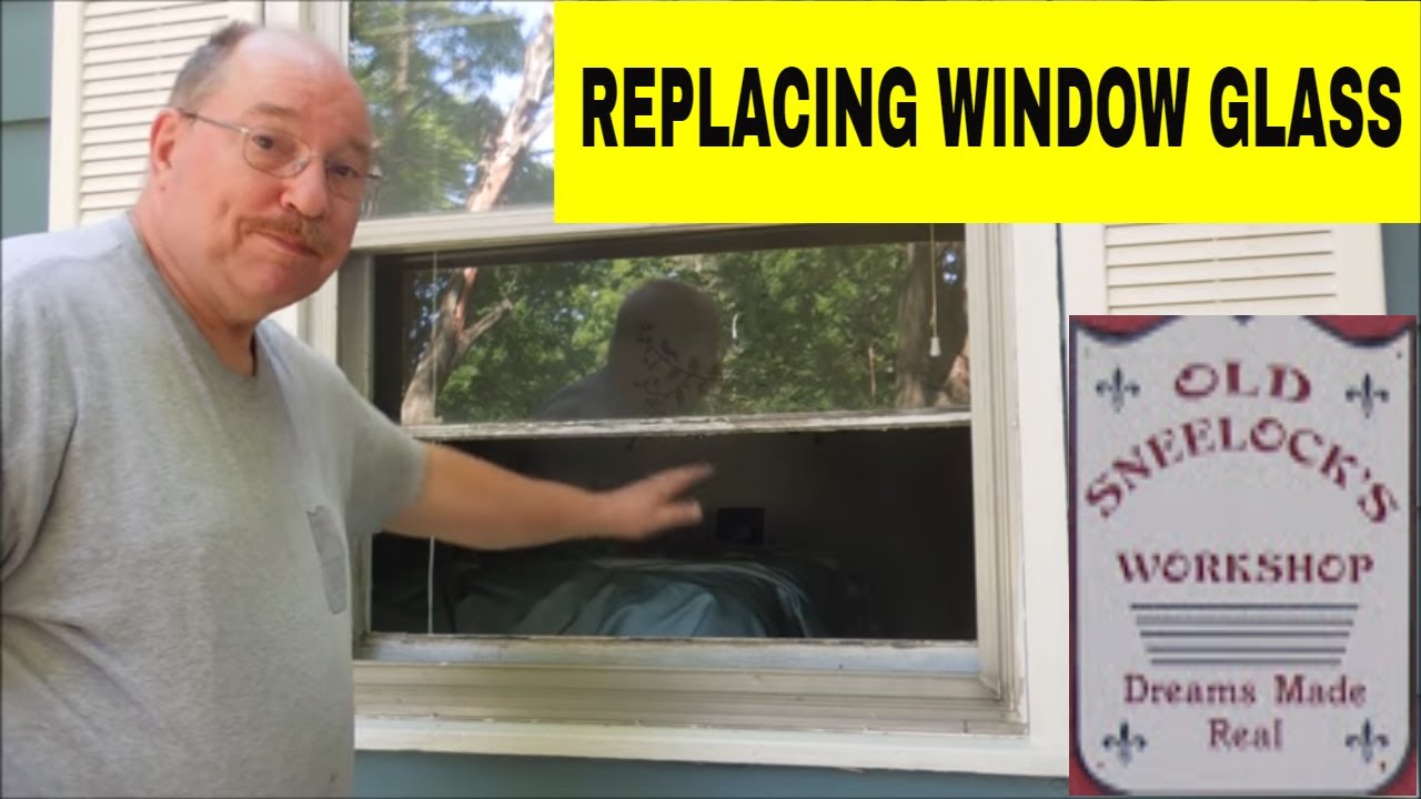 REPLACING GLASS IN A WOODEN WINDOW Pt 1 REMOVING THE GLASS - YouTube