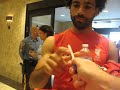 Mohamed Salah signs autographs for The SI KING 7-25-18