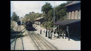 16 mmm film from Simirishamn train Station colorized.