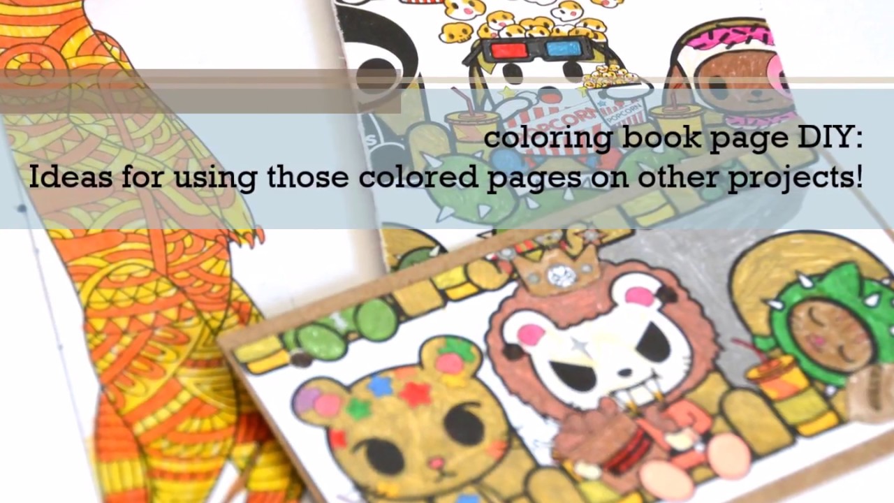 Diy Quick Coloring Book Page Projects Youtube