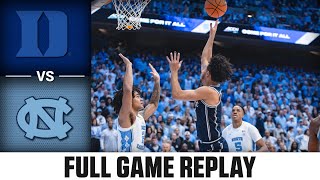 Duke vs. North Carolina  Game Replay | 2023-24 ACC Men’s Basketball